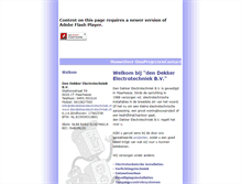 Tablet Screenshot of dendekkerelectrotechniek.nl